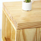 Table de bar moderne à 3 étagères Table de bar de bistro rectangulaire en bois massif en naturel