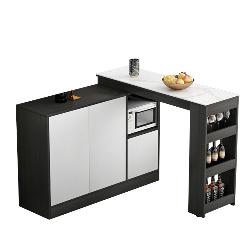 Modem & Contemporary Rectangle Wood Bar Height Pub Table for Living Room Clearhalo 'Bar Furniture' 'Bar Tables' 'bar_tables' 'furn' 'furn_bar_tables' 'Furniture' 'Kitchen & Dining Furniture' 1200x1200_ccf32d25-a49e-407a-9b57-9397b9039db0