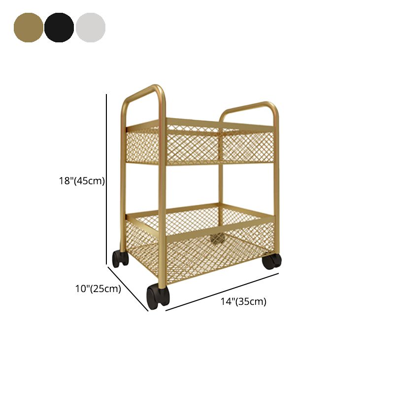 Glam Style Standard Bookcase Metal Vertical Bookshelf with Wheels Clearhalo 'Bookcases' 'furn' 'furn_bookcases' 'Furniture' 'furniture_bookcases' 'Office Furniture' 1200x1200_ccf33203-e5fc-40cb-8b5f-c4b1d481adff