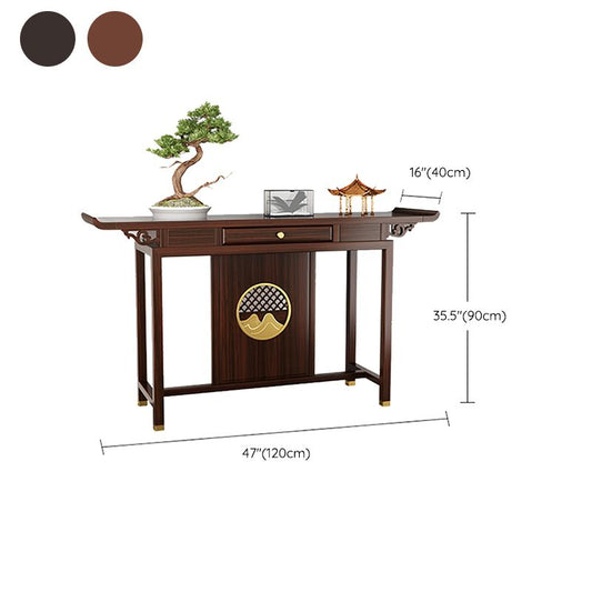 Rectangle Shape Contemporary Console Table Wooden Console Sofa Table for Hall