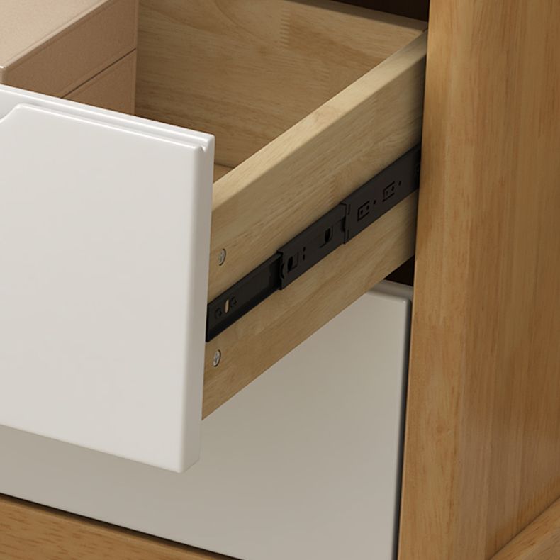 Moderne rubberen houten opbergkast slaapkamer 16 "d opbergkast dressoir met laden