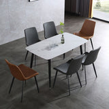 Contemporary High-density Sponge Cushion Chair 20'' Wide Parsons Chair for Home Clearhalo ' kitchen&dining_furn' 'Dining Chairs' 'Dining Tables & Seating' 'dining_chair' 'furn' 'furn_dining_chair' 'Furniture' 'furniture_dining_chair' 'Kitchen & Dining Furniture' 'kitchen' 1200x1200_ccf866fd-83ef-4149-b835-dcb57a203f59