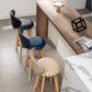 Scandinavian Wood Leather Counter Stools Low Back Bar Stools with Round Seat Clearhalo 'Bar Furniture' 'Bar Stools' 'bar_stools' 'furn' 'furn_bar_stools' 'furniture_bar_stools' 'Kitchen & Dining Furniture' 'kitchen&dining_furn' 'kitchen' 'kitchen_furn' Furniture' 1200x1200_ccf8a84c-a6fc-4c91-bc19-63577184d256