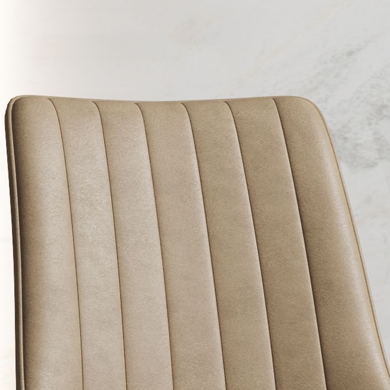 Scandinavian Study Room Leather Side Chair Matte Finish Parsons Dining Chairs Clearhalo ' kitchen&dining_furn' 'Dining Chairs' 'Dining Tables & Seating' 'dining_chair' 'furn' 'furn_dining_chair' 'Furniture' 'furniture_dining_chair' 'Kitchen & Dining Furniture' 'kitchen' 1200x1200_ccf92ff6-85c5-4264-b180-d17ab75257cb