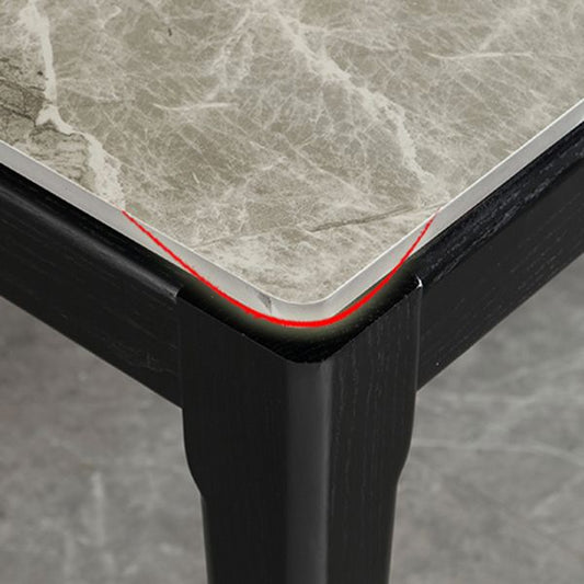 ミッドセンチュリースタイルの家具長方形のダイニングテーブルは、木製の脚の脚が付いています