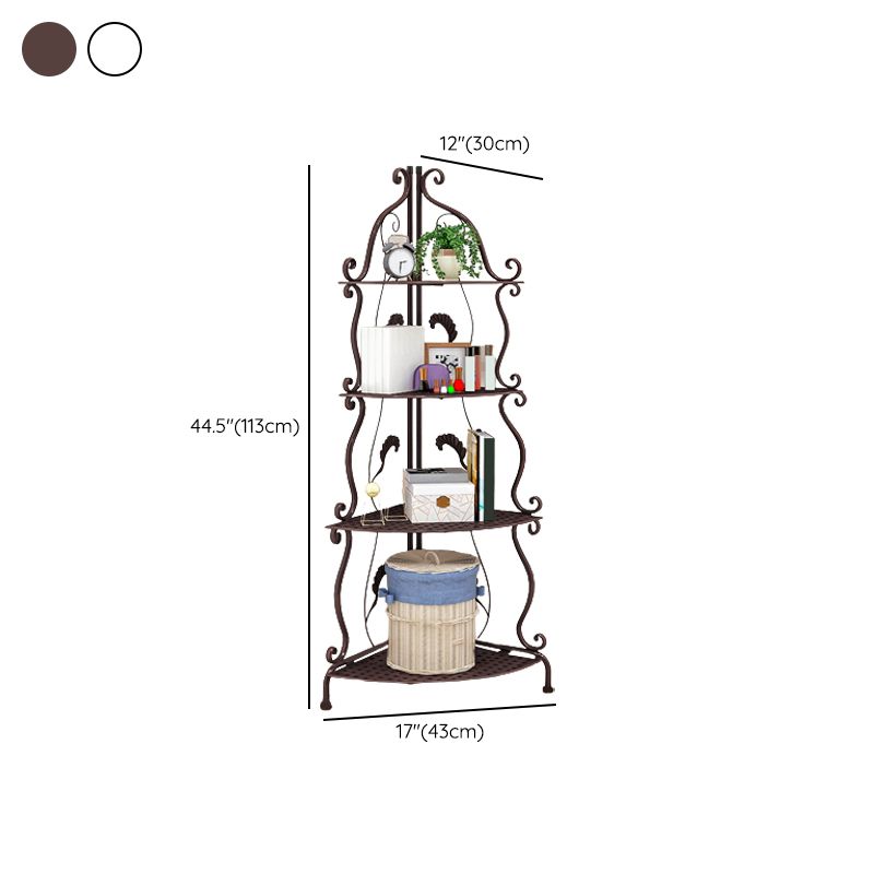 Metal Vertical Book Shelf Etagere Open Shelf Bookcase for Home