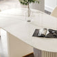 Stone Top Dining Table Oval Dining Table with Sled Base in White Clearhalo 'Dining Tables & Seating' 'Dining Tables' 'dining_table' 'furn' 'furn_dining_table' 'Furniture' 'furniture_dining_table' 'Kitchen & Dining Furniture' 'kitchen' 'kitchen_dining_table' 1200x1200_ccfcb42f-e92e-4b7e-97d2-219045bb71c1