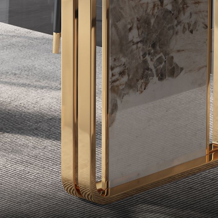 Luxury Sintered Stone Top Table Rectangle Dining Table with Double Pedestal Base Clearhalo ' dining_table' 'Dining Tables & Seating' 'Dining Tables' 'furn' 'furn_dining_table' 'Furniture' 'furniture_dining_table' 'Kitchen & Dining Furniture' 'kitchen&dining_furn' 'kitchen' 'kitchen_dining_table' 1200x1200_ccfd4422-316e-4ee5-bd1a-70367e7b34f0
