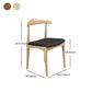 Sillas laterales de comedor de madera silla lateral abierta de estilo industrial para cocina