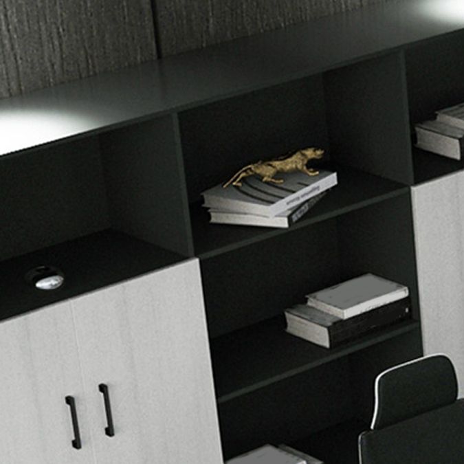 Babor de archivos de archivadores de madera lateral moderno para la oficina en casa