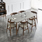 Solid Wood Mid-Century Modern Table Rectangle Sintered Stone Table Clearhalo ' dining_table' 'Dining Tables & Seating' 'Dining Tables' 'furn' 'furn_dining_table' 'Furniture' 'furniture_dining_table' 'Kitchen & Dining Furniture' 'kitchen&dining_furn' 'kitchen' 'kitchen_dining_table' 1200x1200_ccff3291-8406-4b2f-ae4d-cd7720377f1a