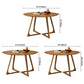 Round Pedestal Dining Site Table Contemporary Furniture with Pine Solid Wood Clearhalo ' dining_table' 'Dining Tables & Seating' 'Dining Tables' 'furn' 'furn_dining_table' 'Furniture' 'furniture_dining_table' 'Kitchen & Dining Furniture' 'kitchen&dining_furn' 'kitchen' 'kitchen_dining_table' 1200x1200_ccffae57-4d91-43aa-92a3-77e5ef1086f9