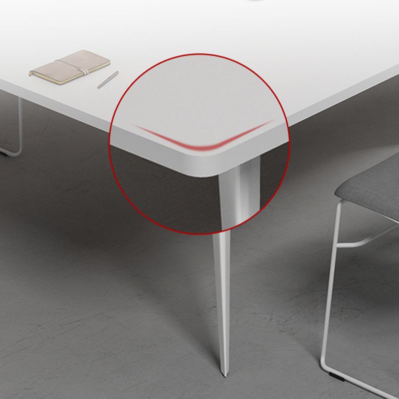 White Manufactured Wood Rectangular Desk Modern Cable Management Office Desk Clearhalo 'furn' 'furn_office_desk' 'Furniture' 'Office Desks' 'Office Furniture' 'office_desk' 1200x1200_cd00a124-13c8-44a1-84e2-79c1f94ab192