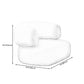 Moderne kameel achterbank 27,56 "High Round Arm Sofa voor appartement, wit