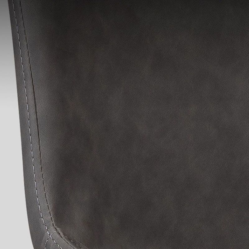 Silla lateral de comedor de cuero Diseño industrial sólidos sólidos de comedor lateral