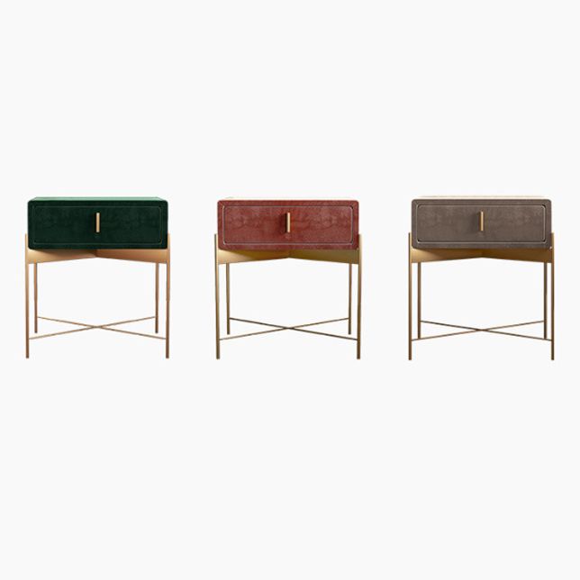 Comodino da letto metallico moderno comodino minimalista con gambe