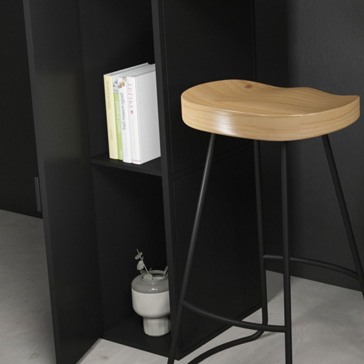 Tavolo da bar in pietra tradizionale tavolo da bar rettangolo di lusso con base in slitta in nero