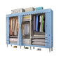 Metal Frame Home Wardrobe Armoire Modern Style Wardrobe with Shelves