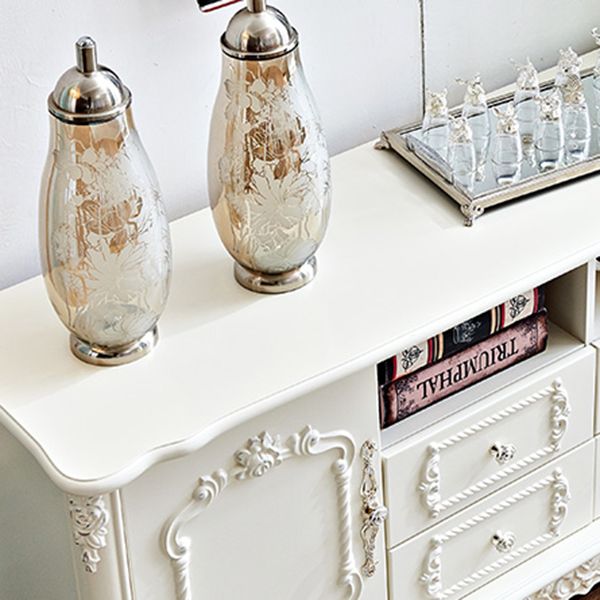 Gabinete de TV de almacenamiento de almacenamiento de madera rectangular de madera