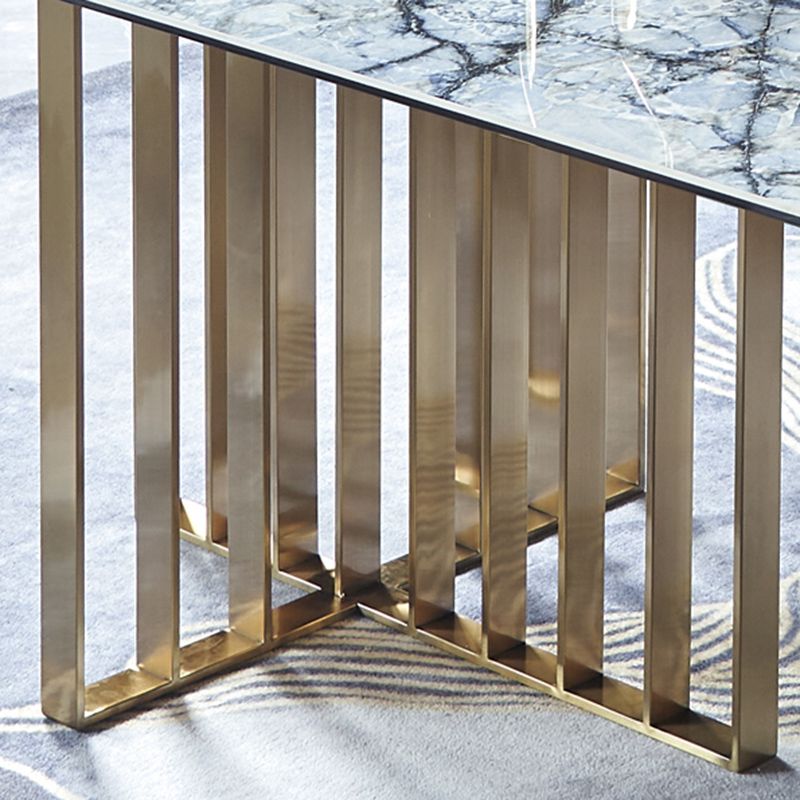 Style nordique 1/2/5/7 Pieces Chaises de restauration Ensemble de meubles en pierre rectangulaire en gris