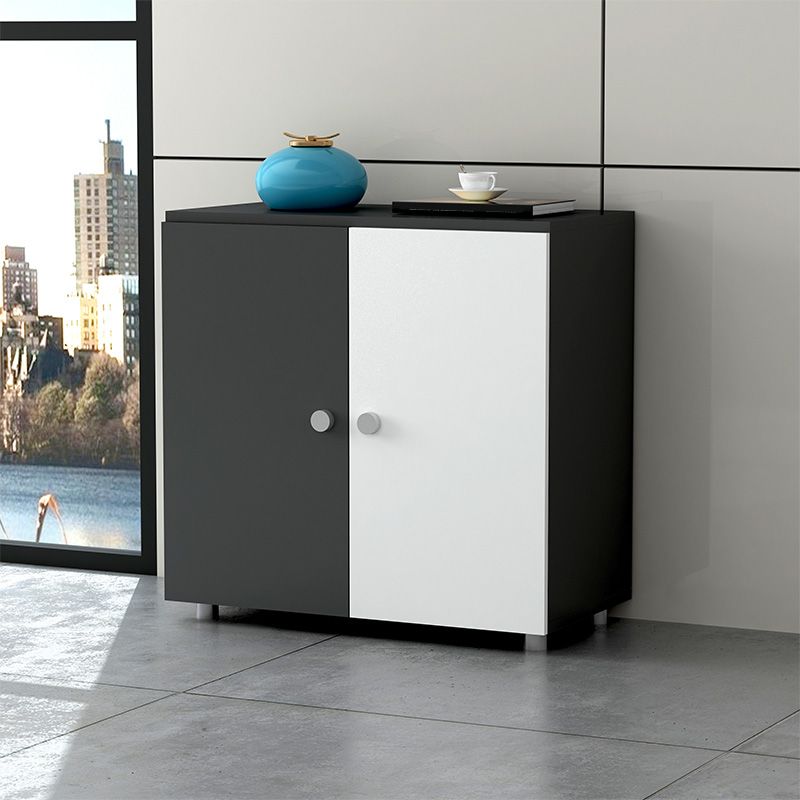 Abbazzinamento verticale in legno Scaffali di archiviazione del pannello a colori.