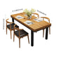 Industrial Style Solid Wood Dining¬†Room¬†Set with Rectangle Shape Dining Table Furniture Clearhalo 'Dining Room Sets' 'Dining Tables & Seating' 'dining_room_set' 'furn' 'furn_dining_room_set' 'Furniture' 'furniture_dining_room_set' 'Kitchen & Dining Furniture' 'kitchen&dining_furn' 'kitchen' 1200x1200_cd080638-a850-478c-afe1-006431d8c3d7
