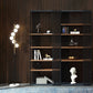Contemporary Metal and Wooden Shelf Open Shelf Bookcase with Shelves Clearhalo 'Bookcases' 'furn' 'furn_bookcases' 'Furniture' 'Office Furniture' 1200x1200_cd0849de-c080-4ba6-8c2f-915f79e080eb