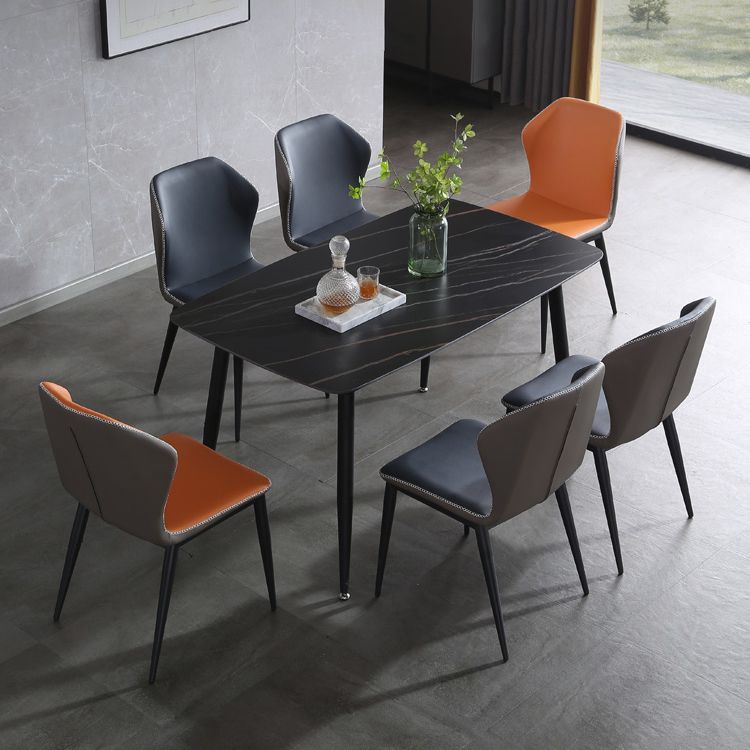 Industrial Style Metal Chairs Kitchen Dining Wingback Side Chair (Set of 2) Clearhalo ' kitchen&dining_furn' 'Dining Chairs' 'Dining Tables & Seating' 'dining_chair' 'furn' 'furn_dining_chair' 'Furniture' 'furniture_dining_chair' 'Kitchen & Dining Furniture' 'kitchen' 1200x1200_cd0986ec-760f-46a4-a4bc-e1b1f64b4d56