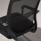 Modern Armless Upholstered Office Chair Steel No Wheels Office Chair