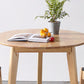 Round Shape Modern Dining Table Wood Color Fixed Table with Rubberwood Solid Wood Clearhalo ' dining_table' 'Dining Tables & Seating' 'Dining Tables' 'furn' 'furn_dining_table' 'Furniture' 'furniture_dining_table' 'Kitchen & Dining Furniture' 'kitchen&dining_furn' 'kitchen' 'kitchen_dining_table' 1200x1200_cd0b04ed-457e-4969-baa6-56713f940879