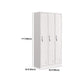 Contemporary Style Wardrobe Steel Home Wardrobe Closet,35.43" D x 16.54" W x 70.87" H