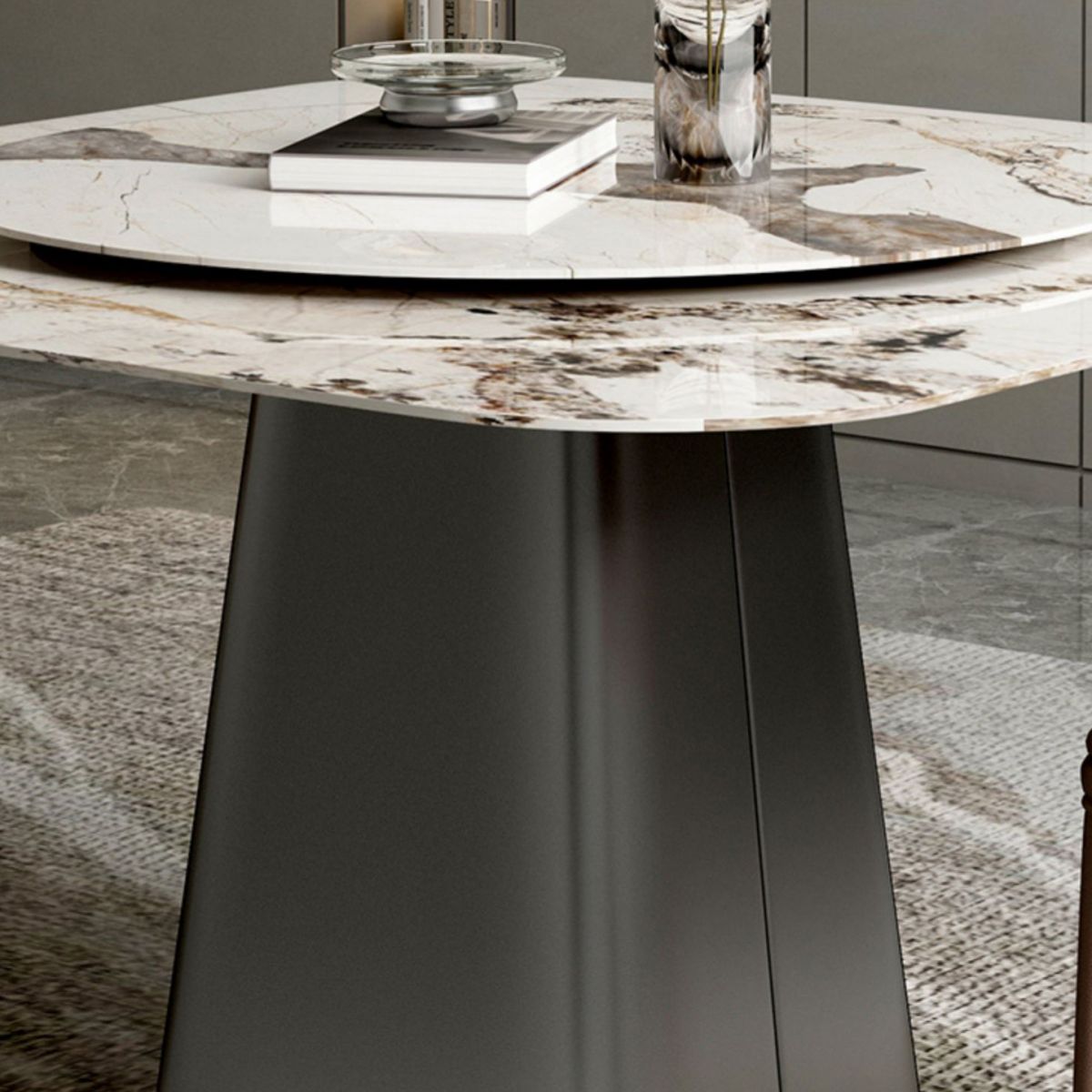 Modern 1/3/5 Square Dining Table Set Sintered Stone Dining Table for Home Clearhalo 'Dining Room Sets' 'Dining Tables & Seating' 'dining_room_set' 'furn' 'furn_dining_room_set' 'Furniture' 'furniture_dining_room_set' 'Kitchen & Dining Furniture' 'kitchen&dining_furn' 'kitchen' 1200x1200_cd0d781a-0088-4f79-bc34-a89d82f6e6c5