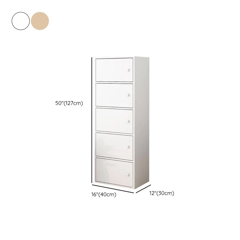 Simple Side Cabinet with Doors Modern Faux Wood Accent Cabinet Clearhalo 'Cabinets & Chests' 'cabinets_chests' 'furn' 'furn_cabinets_chests' 'Furniture' 'Living Room Furniture' 1200x1200_cd0d9b48-d202-4903-9cab-e6ad26b04a76