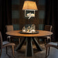 Round Shape 3 Legs Modern Dining Table Wood Color Fixed Table of Solid Wood Clearhalo ' dining_table' 'Dining Tables & Seating' 'Dining Tables' 'Furniture' 'furniture_dining_table' 'Kitchen & Dining Furniture' 'kitchen&dining_furn' 'kitchen' 'kitchen_dining_table' 1200x1200_cd0f866e-2d10-4646-93c2-5ee89b883496