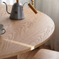Oak Wood Round Dining Table Kitchen Table in Nature with Wooden Pedestal Clearhalo ' dining_table' 'Dining Tables & Seating' 'Dining Tables' 'furn' 'furn_dining_table' 'Furniture' 'furniture_dining_table' 'Kitchen & Dining Furniture' 'kitchen&dining_furn' 'kitchen' 'kitchen_dining_table' 1200x1200_cd10bf79-29fe-46e9-aaee-92ec41743255