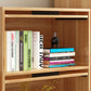 Standard Wooden Bookshelf Natural Contemporary Bookcase with Cabinets Clearhalo 'Bookcases' 'furn' 'furn_bookcases' 'Furniture' 'Office Furniture' 1200x1200_cd11aa01-d4b2-4914-a110-12e6a3f1b4ac