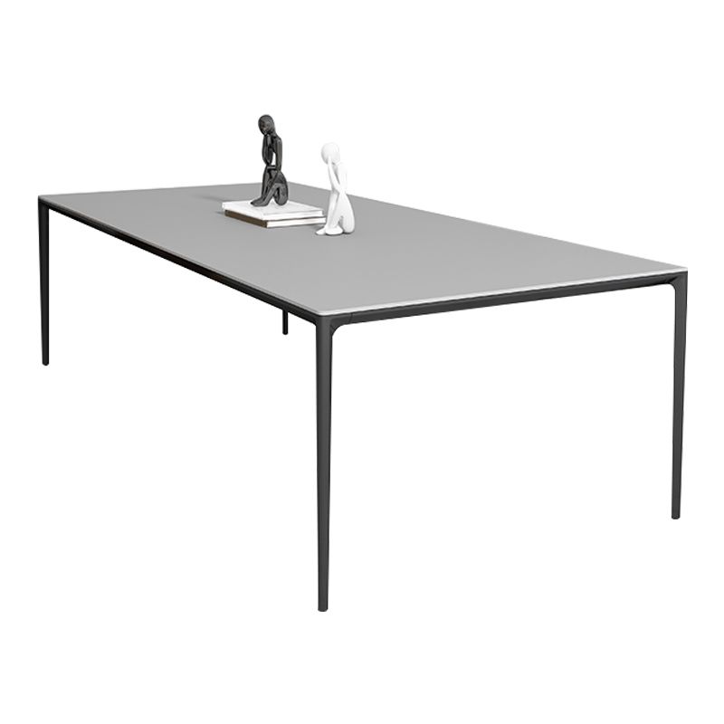 Sintered Stone Dining Table Simplicity Style 4 Legs Base Table for Dining Room Clearhalo ' dining_table' 'Dining Tables & Seating' 'Dining Tables' 'Furniture' 'furniture_dining_table' 'Kitchen & Dining Furniture' 'kitchen&dining_furn' 'kitchen' 'kitchen_dining_table' 1200x1200_cd131f7c-ee0f-4a76-95e0-f0c9bb79820b