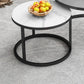 Ensemble de table basse carrée Frame Ensemble de table basse gigogne Glam avec tiroir