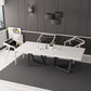 Rectangle Industrial Style Dining Table White Top Fixed Table with Solid Wood Clearhalo ' dining_table' 'Dining Tables & Seating' 'Dining Tables' 'furn' 'furn_dining_table' 'Furniture' 'furniture_dining_table' 'Kitchen & Dining Furniture' 'kitchen&dining_furn' 'kitchen' 'kitchen_dining_table' 1200x1200_cd14e78a-fc25-4005-9623-63dd0b705035