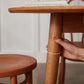 Esstisch für Esszimmer, Küche, runder Esstisch aus massivem Holz