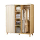 Bedroom Storage Cabinet with Clothes Rail Modern Cabinet with Wooden Legs Clearhalo 'Armoires & Wardrobes' 'armoires_wardrobes' 'Bedroom Furniture' 'furn' 'furn_armoires_wardrobes' 'Furniture' 1200x1200_cd15ad63-01ad-4b3a-8433-4f7310db5792