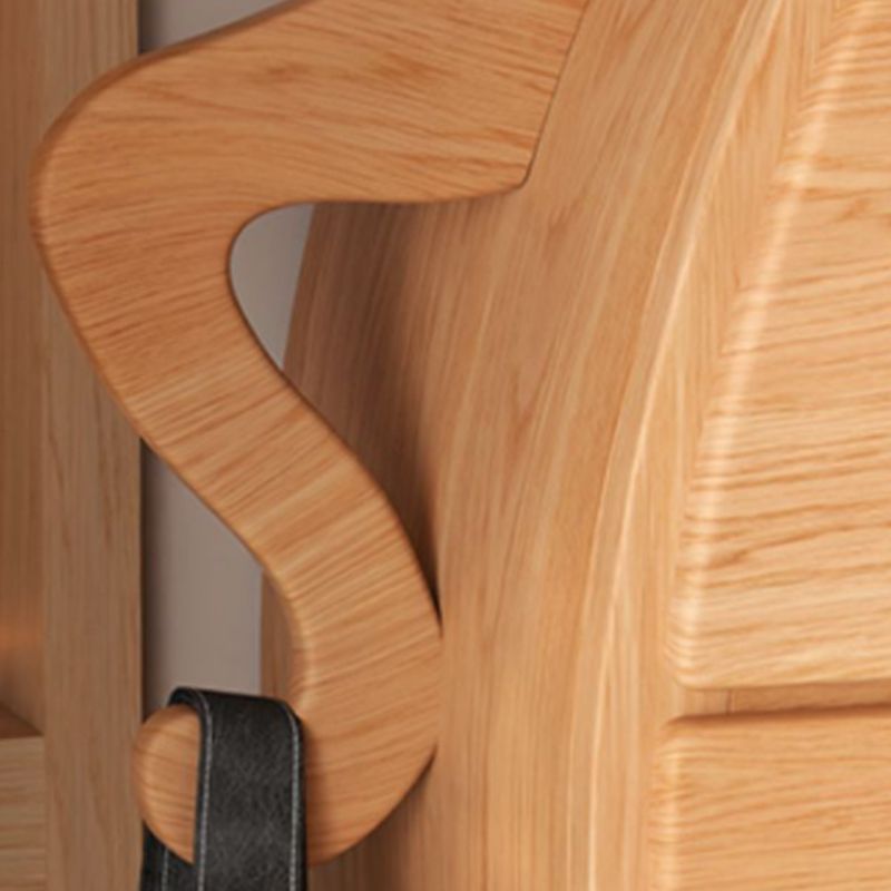 Comenitora de almacenamiento de madera de lencería vertical contemporánea para dormitorio