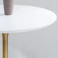 Metal Contemporary Round Dining Table Solid Wood Top Table for Dining Room Clearhalo ' dining_table' 'Dining Tables & Seating' 'Dining Tables' 'furn' 'furn_dining_table' 'Furniture' 'furniture_dining_table' 'Kitchen & Dining Furniture' 'kitchen&dining_furn' 'kitchen' 'kitchen_dining_table' 1200x1200_cd174214-790f-460a-8796-968cae94588f
