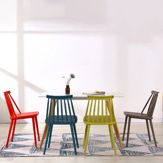 Modern Indoor-Outdoor Plastic Chair Matte Finish Slat Back Side Chair Sets Clearhalo ' kitchen&dining_furn' 'Dining Chairs' 'Dining Tables & Seating' 'dining_chair' 'furn' 'furn_dining_chair' 'Furniture' 'furniture_dining_chair' 'Kitchen & Dining Furniture' 'kitchen' 1200x1200_cd1779df-22b7-464d-996c-739604a256a4