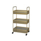 Glam Style Standard Bookcase Metal Vertical Bookshelf with Wheels Clearhalo 'Bookcases' 'furn' 'furn_bookcases' 'Furniture' 'furniture_bookcases' 'Office Furniture' 1200x1200_cd1c3e7e-d19a-4c71-97c3-3aadacea627e