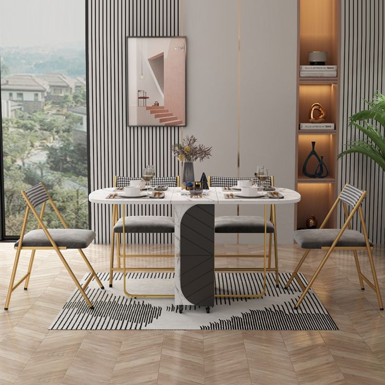 Tableau de sites à manger de base de meubles de style moderne, 59 "L x 31,5" W x 29,3 "H