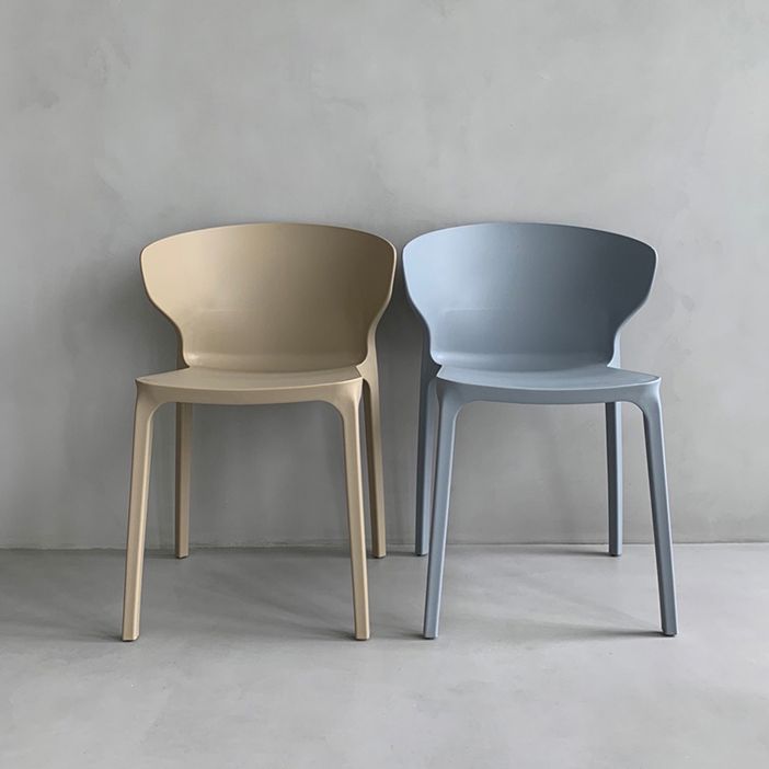 Contemporary Plastic Dining Chair 15.5'' Wide Wingback Side Chair for Home Use Clearhalo ' kitchen&dining_furn' 'Dining Chairs' 'Dining Tables & Seating' 'dining_chair' 'furn' 'furn_dining_chair' 'Furniture' 'furniture_dining_chair' 'Kitchen & Dining Furniture' 'kitchen' 1200x1200_cd1c5d25-2677-46a9-9117-0c64e04c1baf