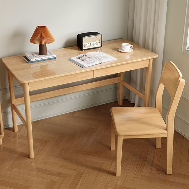 Modern Style Armless Dining Chair Wooden Frame Open Back Dining Chair for Dining Room