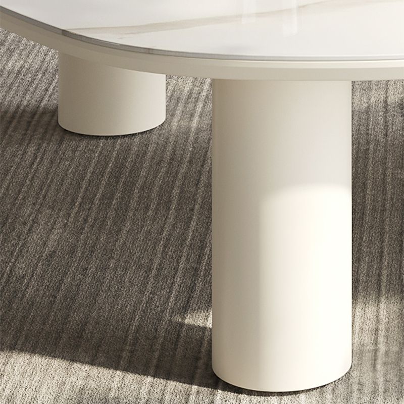 Marble White Single Coffee Table Modern Free-Form Coffee Table Clearhalo 'Coffee & Accent Tables' 'Coffee Tables' 'coffee_tables' 'furn' 'furn_coffee_tables' 'Furniture' 'Living Room Furniture' 1200x1200_cd1d0942-84bb-46ad-9a0b-add62889e44b