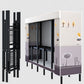 Black Steel Frame Wardrobe Contemporary Folding Wardrobe Armoire Clearhalo 'Armoires & Wardrobes' 'armoires_wardrobes' 'Bedroom Furniture' 'furn' 'furn_armoires_wardrobes' 'Furniture' 1200x1200_cd20792a-75bb-4de7-9e38-0dd2017a8c59